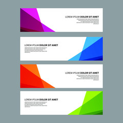 Vector Abstract design banner web template
