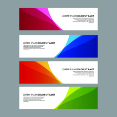 Fototapeta premium Vector Abstract design banner web template