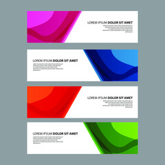 Fototapeta premium Vector Abstract design banner web template