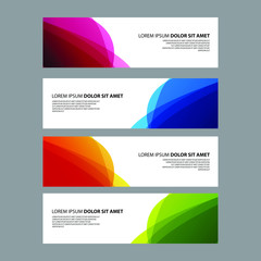 Fototapeta premium Vector Abstract design banner web template