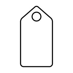 commercial tag hanging isolated icon