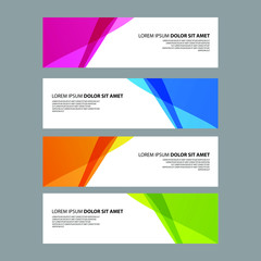 Vector Abstract design banner web template