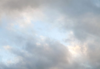 Obraz premium Partial clouds. Sunset