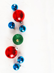 Christmas background with ornaments