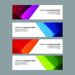 Fototapeta premium Vector Abstract design banner web template