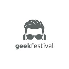 Cool geek logo vector Symbols