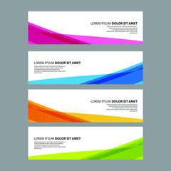 Fototapeta premium Vector Abstract design banner web template