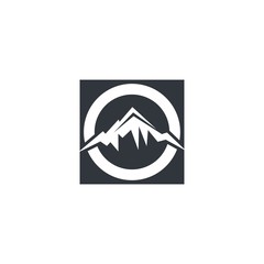 Mountain logo template vector icon