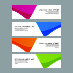 Fototapeta premium Vector Abstract design banner web template