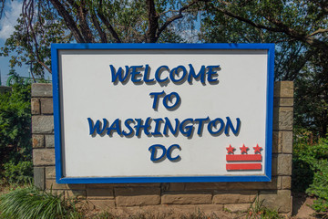 Welcome to Washington, DC sign