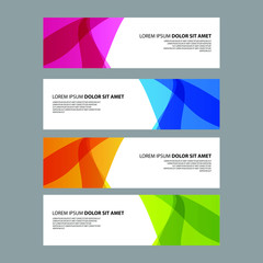 Fototapeta premium Vector Abstract design banner web template
