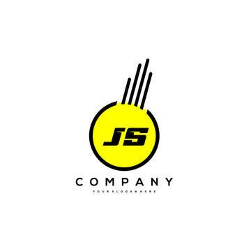 Initial JS Letter Logo Design Vector Template.