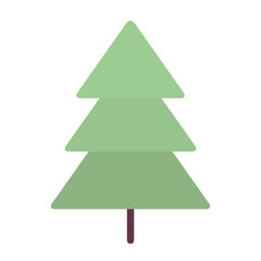 merry christmas pine tree icon