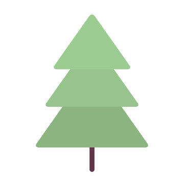 merry christmas pine tree icon
