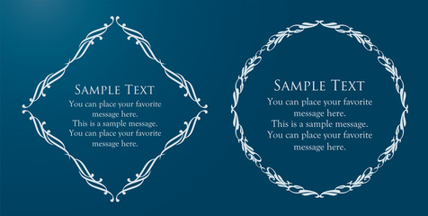 高級感のあるフレームデザイン