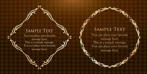 高級感のあるフレームデザイン