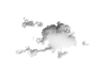 white cloud Isolated on white background,Smoke Textured,brush effect
