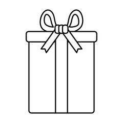 gift box present isolated icon