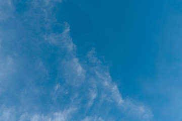 Fototapeta na wymiar White cloud and blue sky background