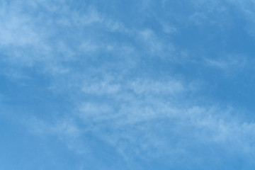 White cloud and blue sky background