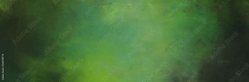 Poster abstract painting background texture with dark olive green, moderate green and very dark green color