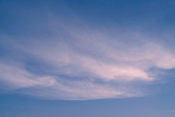White cloud and blue sky background