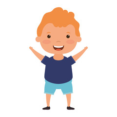 cute little boy comic character