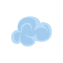 cute cloud on white background