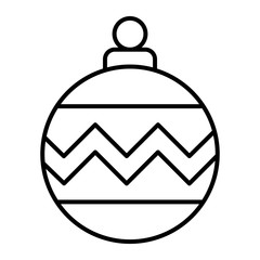 merry christmas ball isolated icon
