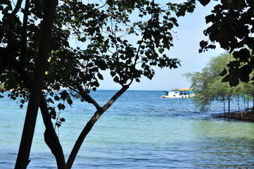 Beautiful sea view on the island Samed Thailand