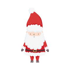 cute santa claus character happy christmas