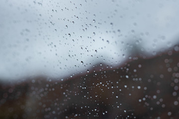 Dia de lluvia sobrio, frio, tranquilo. Textura