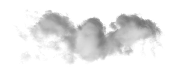 white cloud Isolated on white background,Smoke Textured,brush effect - obrazy, fototapety, plakaty