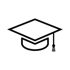 Graduation Cap Symbol Icon Vector Design Illustration EPS 10
