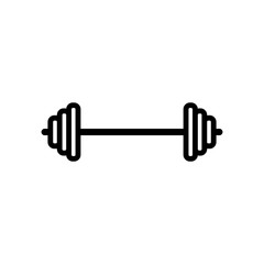 barbell - fitness icon vector design template