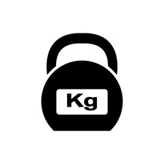 Obraz premium kettlebell - fitness icon vector design template