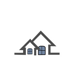 Ide template Logo Real Estate ,Logo for buttons, websites, mobile apps and other design needs. Vector image of contour label 