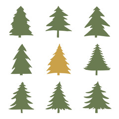 Obraz premium Christmas and happy new year icon set