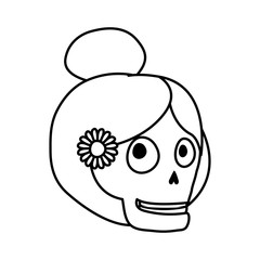 katrina skull head comic character