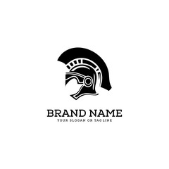 creative logo design concept warrior vector template