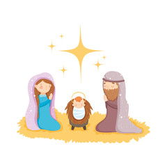 mary joseph and baby star manger nativity, merry christmas