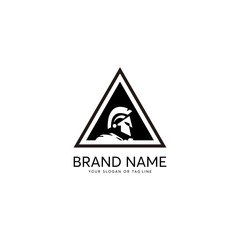 Fototapeta premium creative logo design concept warrior vector template