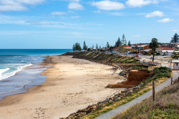 Christies Beach foreshore on bright sunny day in Adelaide South Australia on 9th October 2019