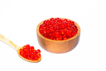 Topping of dessert isolated on white background