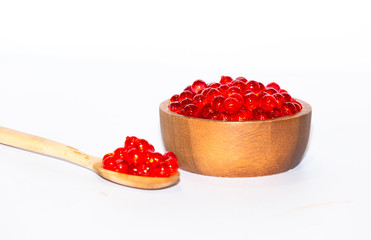 Topping of dessert isolated on white background