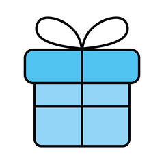 gift box present isolated icon