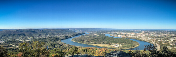 Fototapeta na wymiar Chattanooga from Lookout Mountain