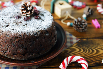 Traditional festive fruit cake