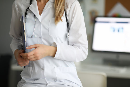 Female Practitioner In Hospital