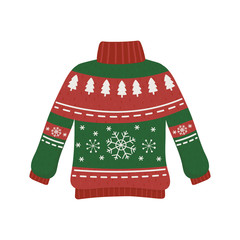 christmas red and green ugly sweater party decorative